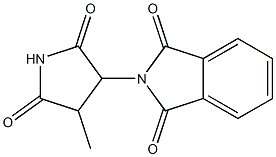 N-(2,5-Dioxo-4-methyl-3-pyrrolidinyl)phthalimide 구조식 이미지