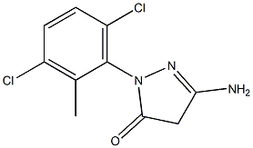 3-Amino-1-(3,6-dichloro-2-methylphenyl)-5(4H)-pyrazolone Structure