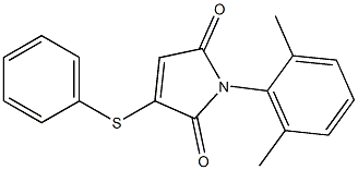 3-Phenylthio-1-(2,6-dimethylphenyl)-1H-pyrrole-2,5-dione 구조식 이미지
