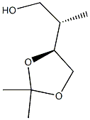 (2S)-2-[(S)-2,2-Dimethyl-1,3-dioxolane-4-yl]-1-propanol Structure