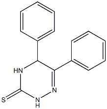 5,6-Diphenyl-4,5-dihydro-1,2,4-triazine-3(2H)-thione 구조식 이미지