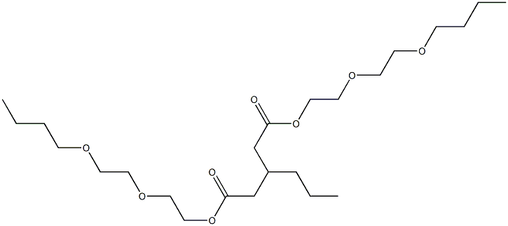 3-Propylglutaric acid bis[2-(2-butoxyethoxy)ethyl] ester 구조식 이미지
