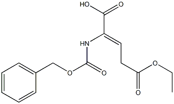 2-[[(Benzyloxy)carbonyl]amino]-2-pentenedioic acid 5-ethyl ester 구조식 이미지