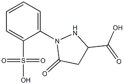 1-(2-Sulfophenyl)-5-oxo-3-pyrazolidinecarboxylic acid 구조식 이미지