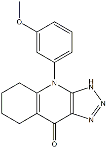 4-(3-Methoxyphenyl)-5,6,7,8-tetrahydro-3H-1,2,3-triazolo[4,5-b]quinolin-9(4H)-one Structure