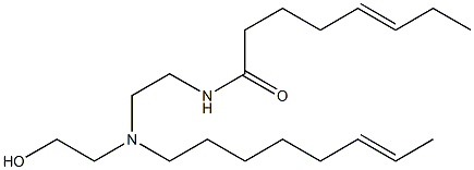 N-[2-[N-(2-Hydroxyethyl)-N-(6-octenyl)amino]ethyl]-5-octenamide Structure