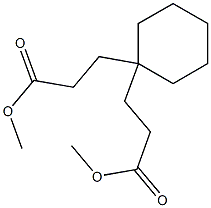 dimethyl 3,3'-(cyclohexane-1,1-diyl)dipropanoate Structure