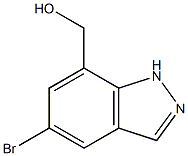 (5-Bromo-1H-indazol-7-yl)-methanol Structure