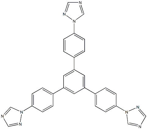 1,1'-(5'-(4-(1H-1,2,4-triazol-1-yl)phenyl)-[1,1':3',1''-terphenyl]-4,4''-diyl)bis(1H-1,2,4-triazole) 구조식 이미지