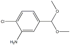 2-Chloro-5-(dimethoxymethyl)aniline Structure