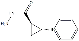 trans-2-Phenylcyclopropanecarboxylic Hydrazide 구조식 이미지