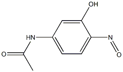 N-(3-Hydroxy-4-nitrosophenyl)acetamide 구조식 이미지
