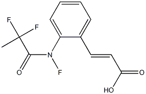 2-TRIFLUOROMETHYL-ACETAMIDOCINNAMIC ACID Structure
