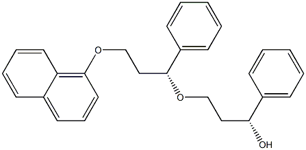 (R)-3-((R)-3-(naphthalen-1-yloxy)-1-phenylpropoxy)-1-phenylpropan-1-ol Structure