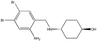 (trans)-4-((2-amino-4,5-dibromobenzyl)amino)cyclohexanol Structure
