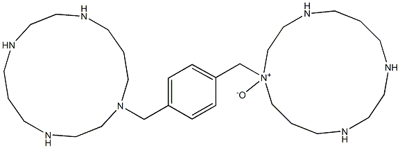 1-(4-((1,4,8,11-tetraazacyclotetradecan-1-yl)methyl)benzyl)-1,4,8,11-tetraazacyclotetradecane 1-oxide Structure