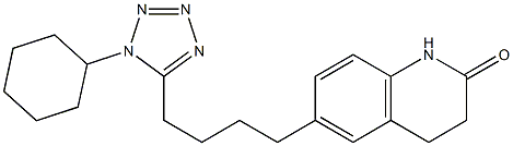 6-[4-(1-Cyclohexyl-1H-tetrazol-5-yl)butyl]3,4-dihydroquinolin-2-(1H)-one 구조식 이미지