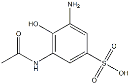 6-acetamido-2-aminophenol-4-sulfonic acid 구조식 이미지
