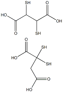 Dimercaptosuccinic acid (2,3-dimercaptosuccinic acid) Structure