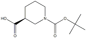 (S)-1-Boc-piperidine-3-carboxylic acid Structure