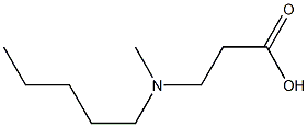 3-(N-methyl-n-pentylamino)-propionic acid Structure