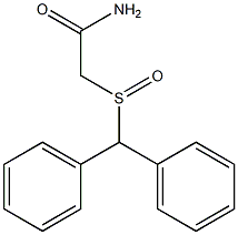 2-[(diphenylmethyl)sulfinyl]acetamide Structure