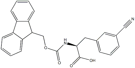 FMOC-D-3-cyanophenylalanine 구조식 이미지