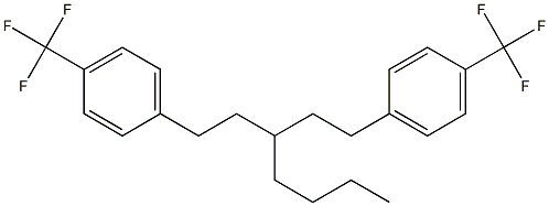 1,5-bis-(4-trifluoromethylphenyl)-3-butylpentane Structure