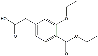 4-ethoxycarbonyl-3-ethoxyphenylacetic acid 구조식 이미지