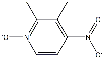 4-Nitro-2,3-dimethylpyridine-N-oxide Structure