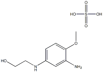 2-amino-4-[N-(2-hydroxyethyl)-amino]anisole sulfate Structure