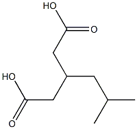 3-Isobutyl-glutaric acid Structure