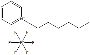 N-hexylpyridinium hexafluorophosphate 구조식 이미지