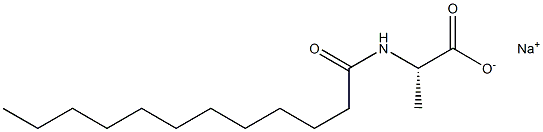 Sodium lauroyl alaninate 구조식 이미지