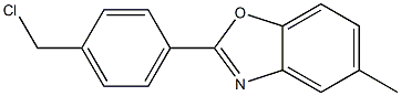 4-(5-methylbenzoxazol-2-yl)benzyl chloride Structure