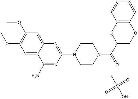 Doxazosin methanesulfonic acid Structure
