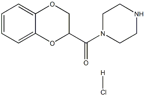 N-(1,4-benzodioxan-2-carbonyl)piperazine hydrochloride 구조식 이미지