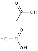 Silicic acid acetic acid Structure