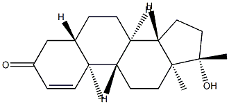 (5S,8R,9S,10R,13S,14S,17S)-17-Hydroxy-10,13,17-trimethyl-4,5,6,7,8,9,10,11,12,13,14,15,16,17-tetradecahydro-3H-cyclopenta[a]phenanthren-3-one 구조식 이미지