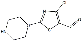 4-CHLORO-2-MORPHOLIN-1YL-THIAZOLE-5-CARBALDEHYDE 구조식 이미지