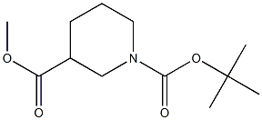 Methyl N-Boc-Piperidine-3-carboxylate Structure