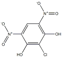 4,6-dinitro-2-chloro-1,3-benzenediol Structure