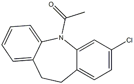 5-acetyl-7-chloro-10,11-dihydrodibenz(b,f)azepine Structure