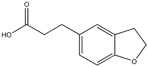 2,3-Dihydro-1-benzofuran-5-propanoic acid Structure