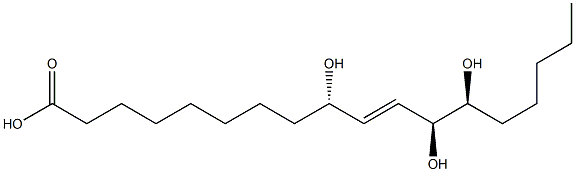 (E,9S,12S,13S)-9,12,13-trihydroxyoctadec-10-enoic acid Structure