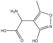 2-amino-2-(3-hydroxy-5-methyl-4-isoxazolyl)acetic acid 구조식 이미지