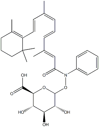 N-((4-hydroxyphenyl)retinamide)-O-glucuronide Structure