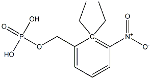O,O-diethyl-m-nitrobenzyl phosphate 구조식 이미지