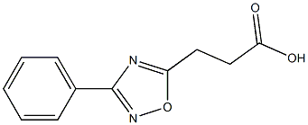 3-(3-phenyl-1,2,4-oxadiazol-5-yl)propionic acid Structure