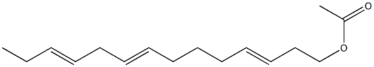 3,8,11-tetradecatrienyl acetate Structure